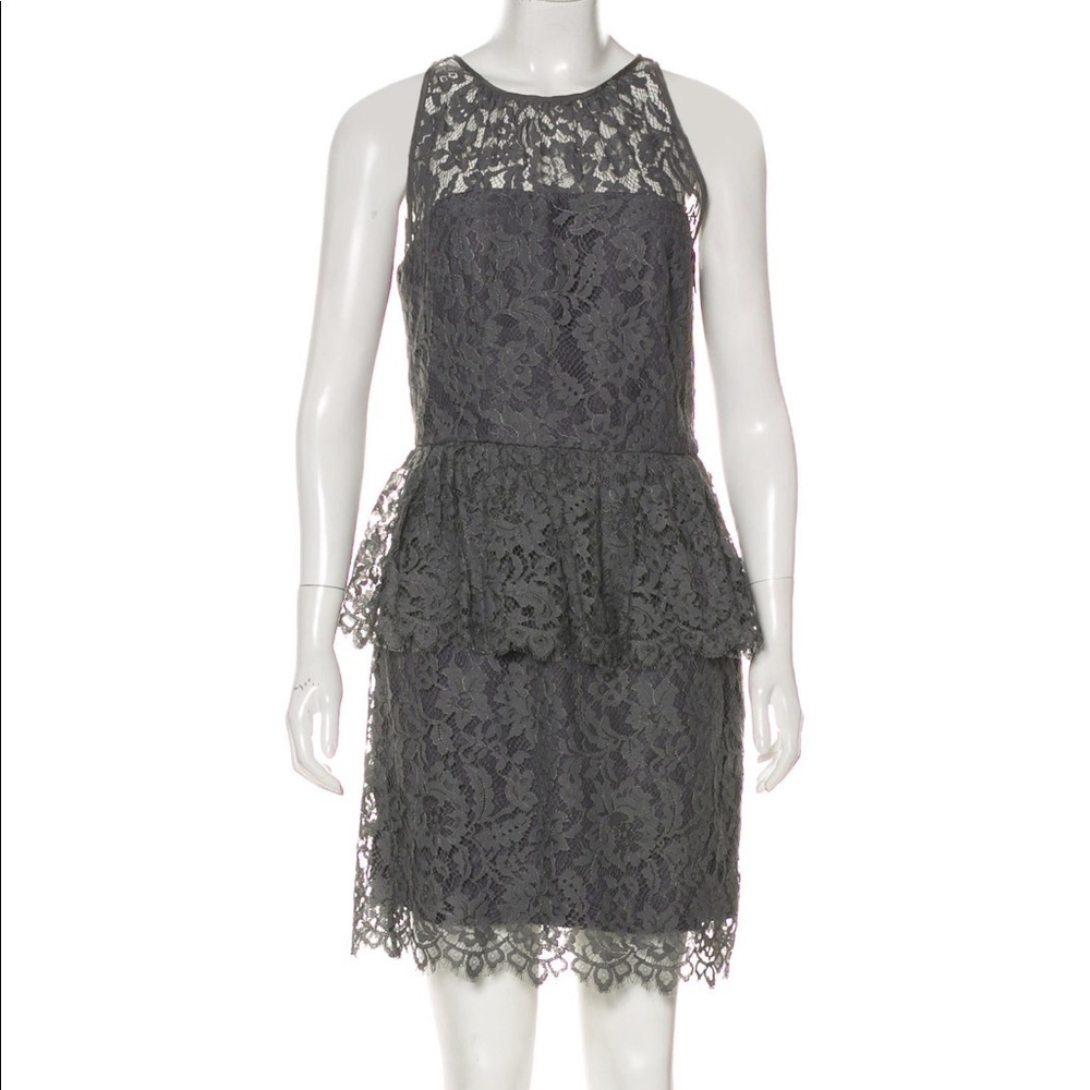 Milly Liza Lace Peplum Dress -- New With Tags